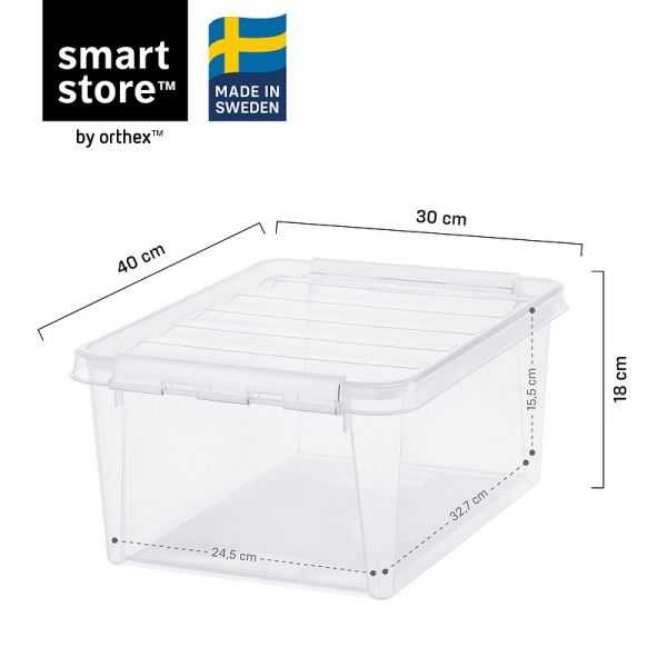 Boîte de rangement Bleue transparente 14 litres