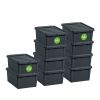 Boîte de rangement solide pour garage en plastique recyclé