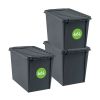 Caisse de rangement avec couvercle en Plastique Recyclé 66 litres