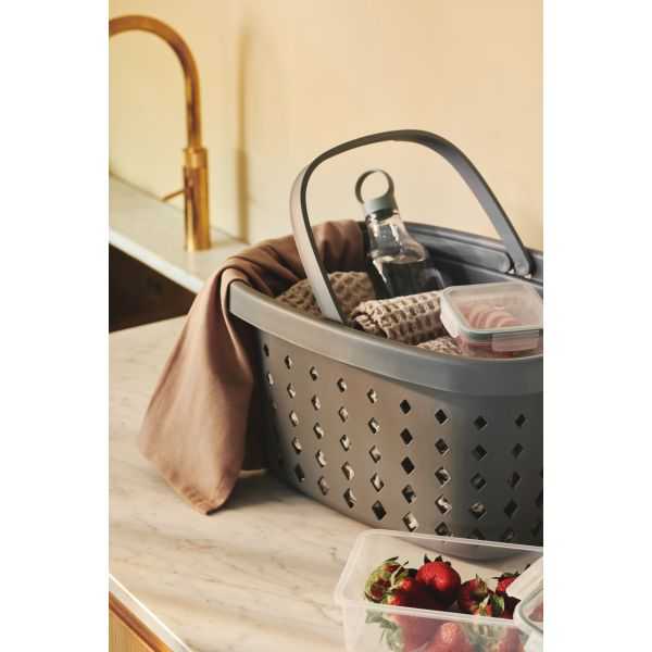 Panier pour courses avec anse en plastique recyclé