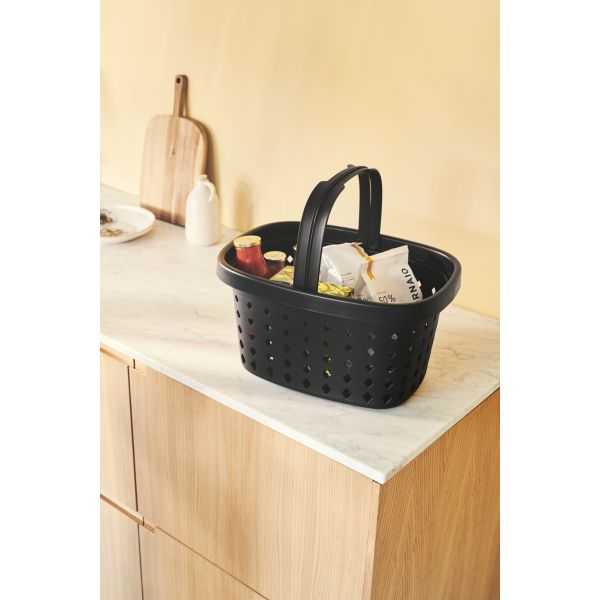 Panier pour courses avec anse en plastique recyclé