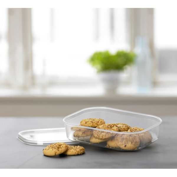 2 Boîtes rectangulaires pour frigo et congélateur 700 ml