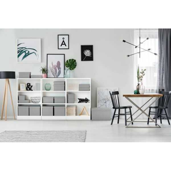 Lot de 3 grandes boîtes en carton élégantes Home L