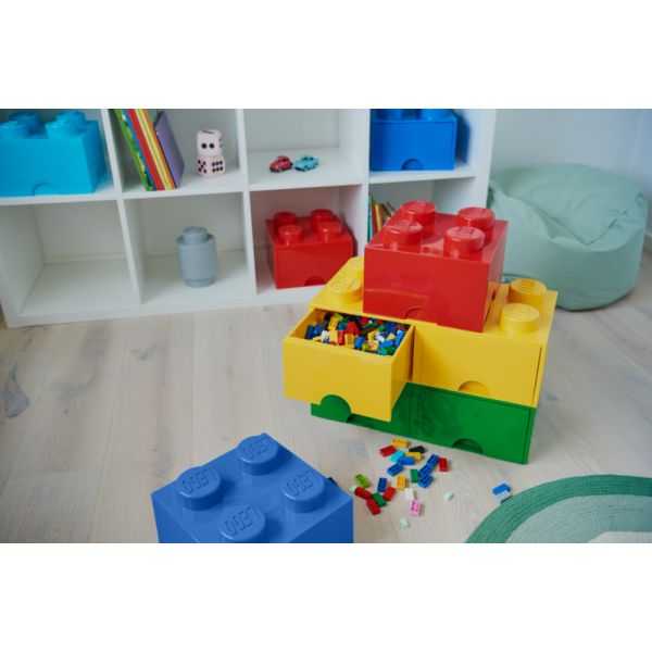 Brique de Rangement LEGO 2 tiroirs 8 picots