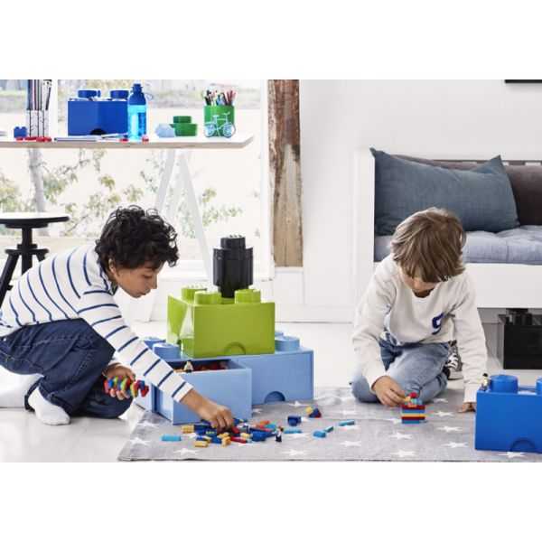 Brique de Rangement LEGO 2 tiroirs 8 picots