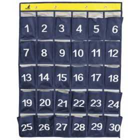Pochette murale pour smartphones avec 30 poches