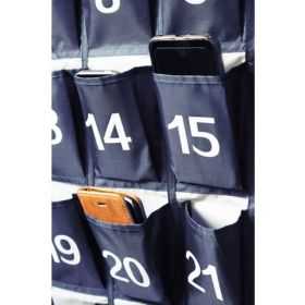 Pochette murale pour smartphones avec 30 poches