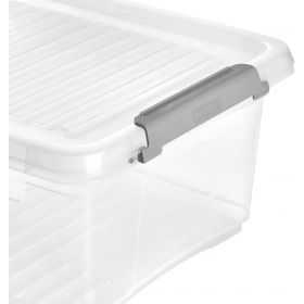 Petite boîte transparente avec couvercle 3,7 litres
