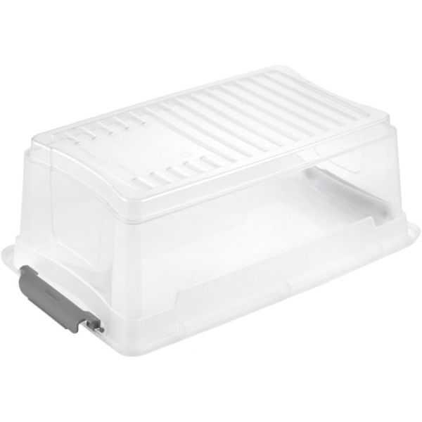 Petite boîte transparente avec couvercle 3,7 litres