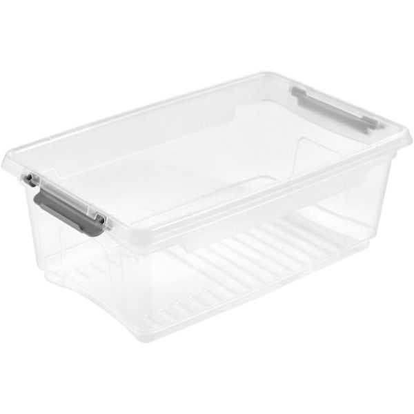 Petite boîte transparente avec couvercle 3,7 litres