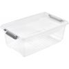 Petite boîte transparente avec couvercle 3,7 litres