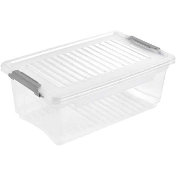 Petite boîte transparente avec couvercle 3,7 litres