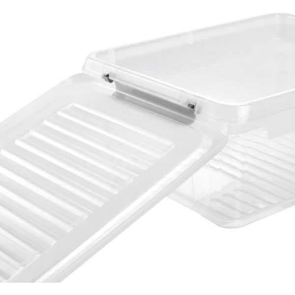 Boîte transparente empilable avec couvercle 5,4 litres