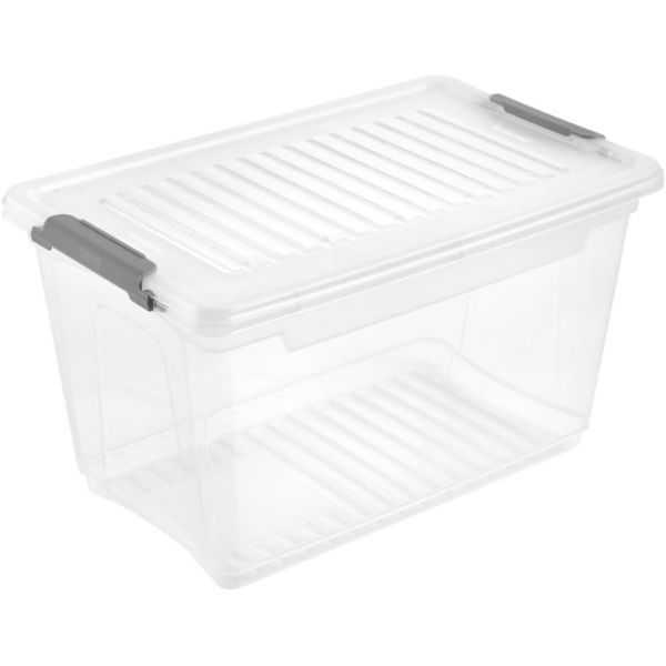Boîte transparente empilable avec couvercle 5,4 litres