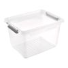 Bac Transparent avec couvercle et clips 16,6 litres