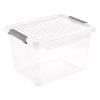 Bac Transparent avec couvercle et clips 16,6 litres