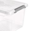 Bac Transparent avec couvercle et clips 16,6 litres