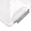 Bac Transparent avec couvercle et clips 16,6 litres