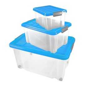 Lot de 3 Boîtes de Rangement avec Couvercle