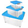 Lot de 3 Boîtes de Rangement avec Couvercle
