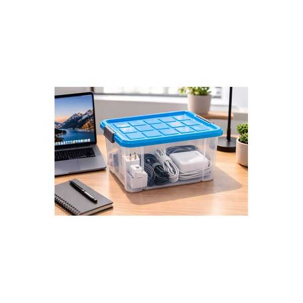 Lot de 3 Boîtes de Rangement avec Couvercle