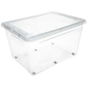 Grande boîte de Rangement à Roulettes 136 litres