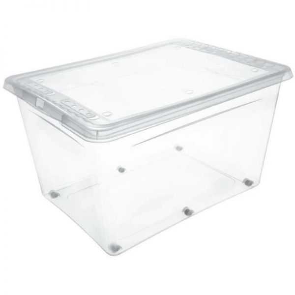 Grande boîte de Rangement à Roulettes 136 litres