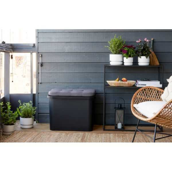 Coussin pour bac de rangement Collect 76 Litres gris