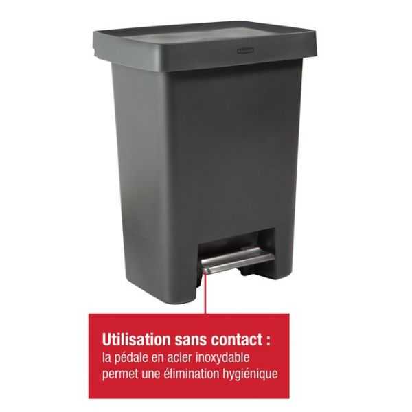 Poubelle professionnelle à pédale pour tri 71 litres