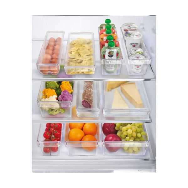 Moyen Bac Organiseur de Frigo Transparent