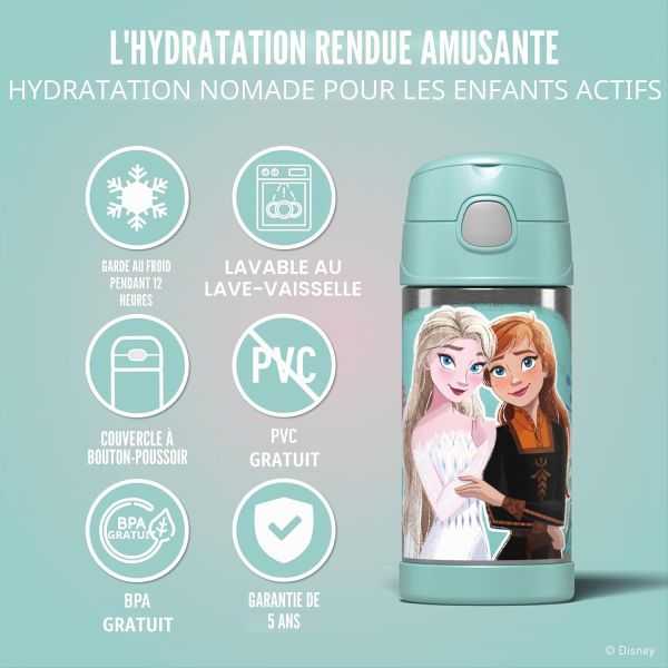 Petite bouteille Isotherme avec paille 0,35 litre Disney