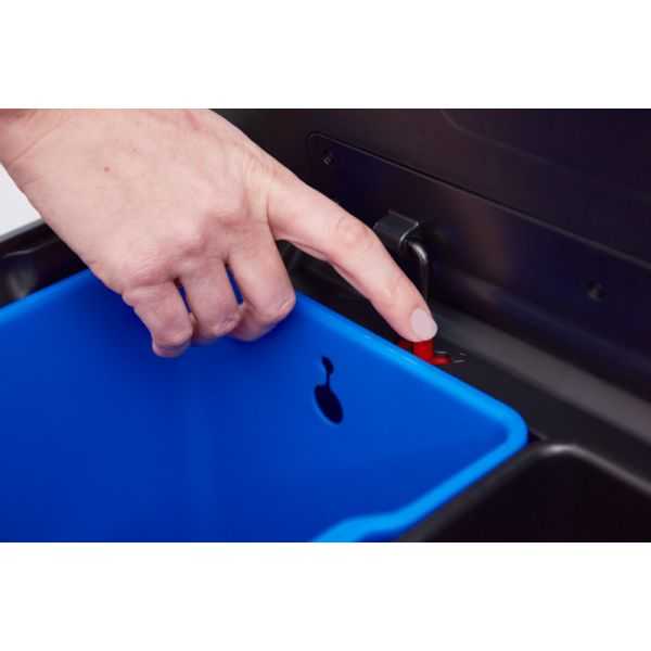 Grande Poubelle Metallique 2 Bacs à pédale 60 litres