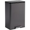 Grande Poubelle Metallique 2 Bacs à pédale 60 litres