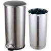 Poubelle à pédale en inox 12 litres