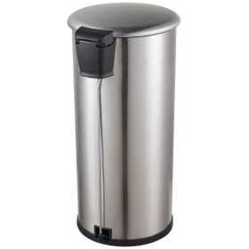 Poubelle à pédale en inox 12 litres