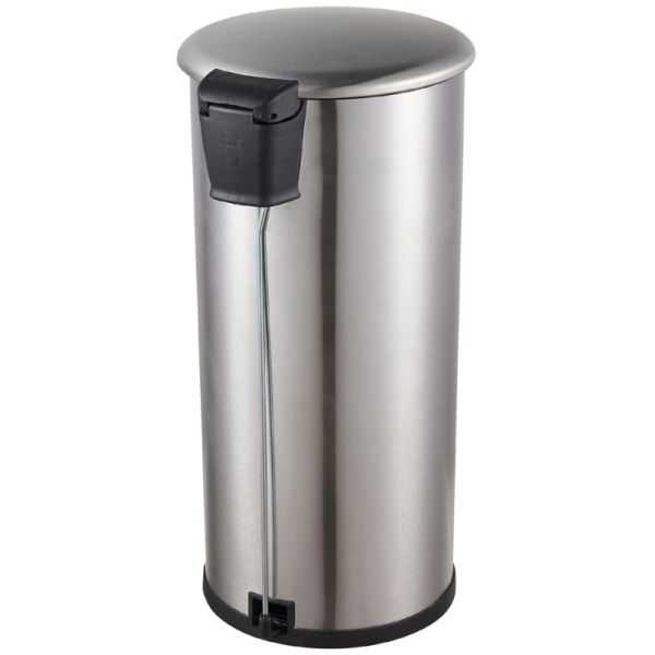 Poubelle à pédale en inox 12 litres