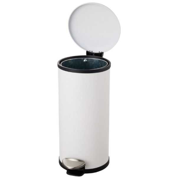 Poubelle à pédale couvercle fermeture lente 12 litres