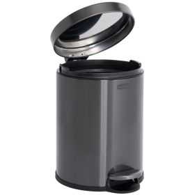 Poubelle ronde à Pédale en inox 6 litres