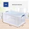 Caisse transparente pour transporter les documents