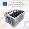 Caisse transparente pour archivage