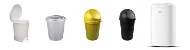 Poubelle pour salle de bain ou toilettes